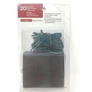Celebrate It 20 Clear Battery Operated Crafting Lights Mini Trees Wreaths Decor
